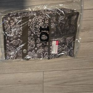 Thirty-One Gray Floral Tote Bag